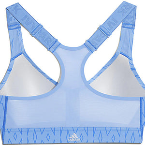 adidas Ivy Park Medium-Support Monogram Cutout Bra Light Blue