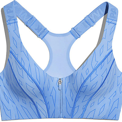 adidas Ivy Park Medium-Support Monogram Cutout Bra Light Blue