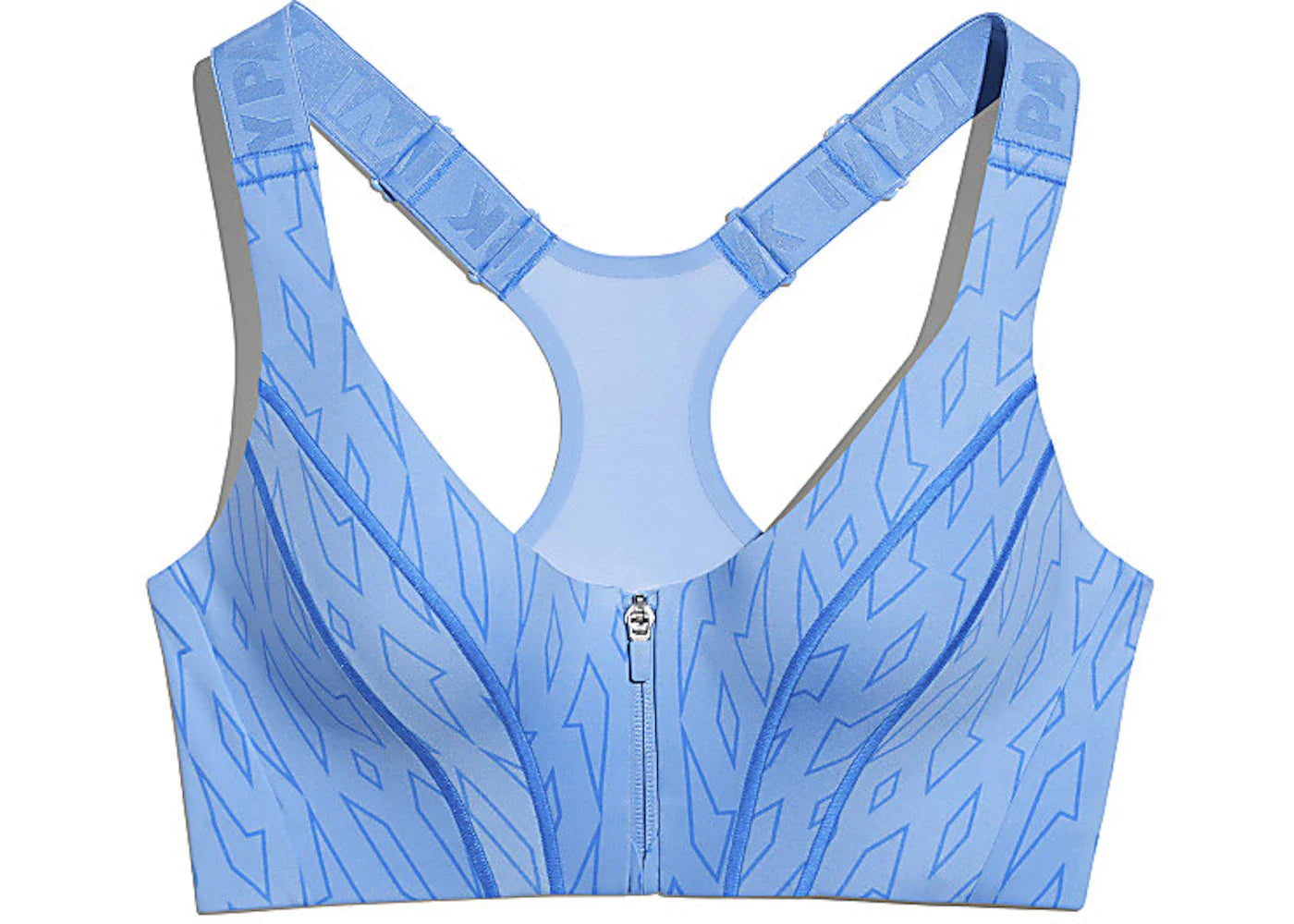 adidas Ivy Park Medium-Support Monogram Cutout Bra Light Blue