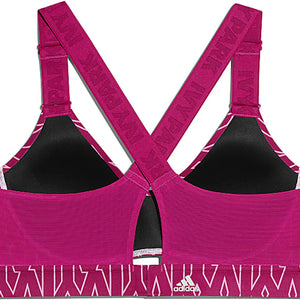 adidas Ivy Park Medium-Support Monogram Cutout Bra (Plus Size) Bold Pink