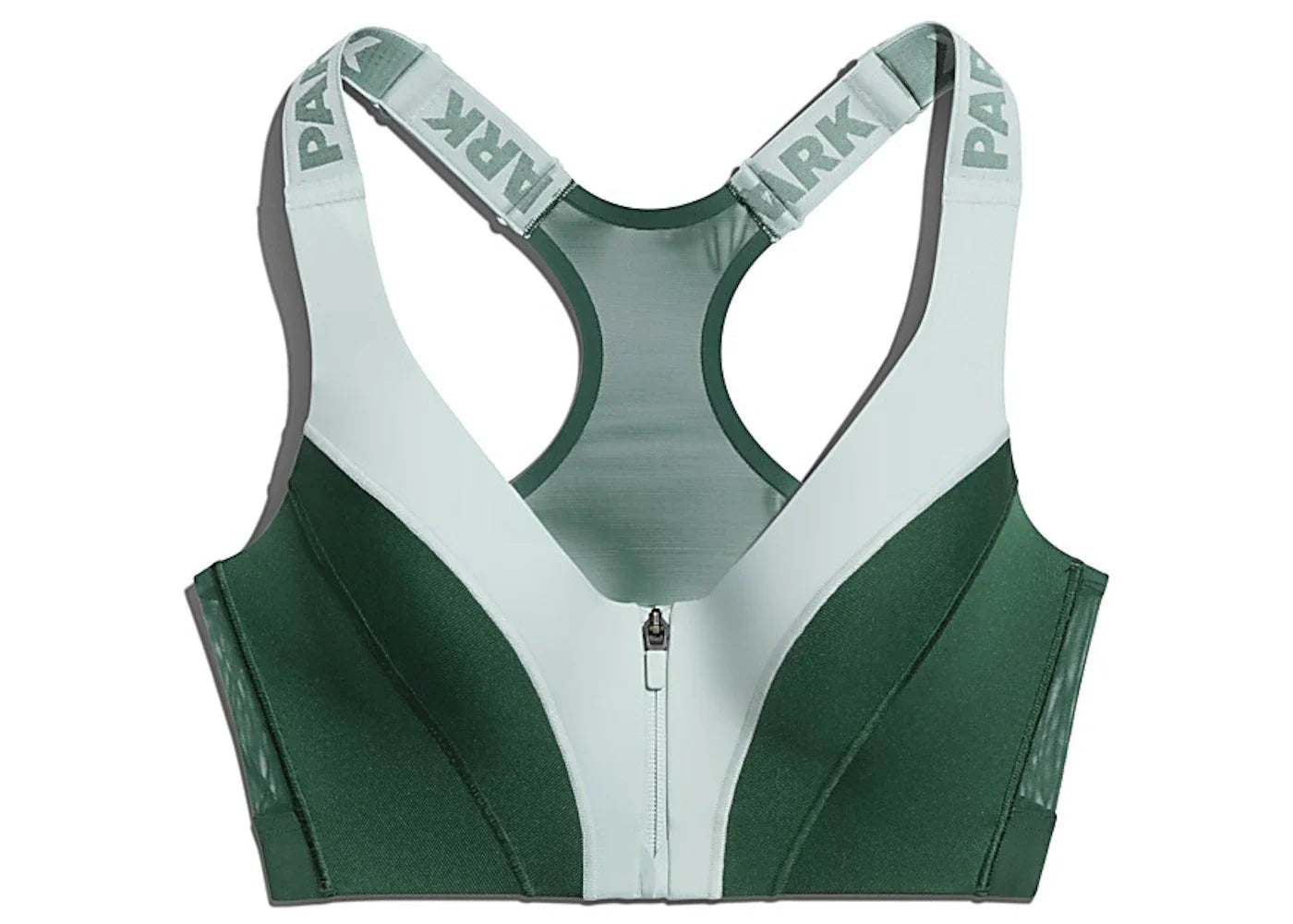 adidas Ivy Park Medium Support Zip Bra Green Tint/Dark Green