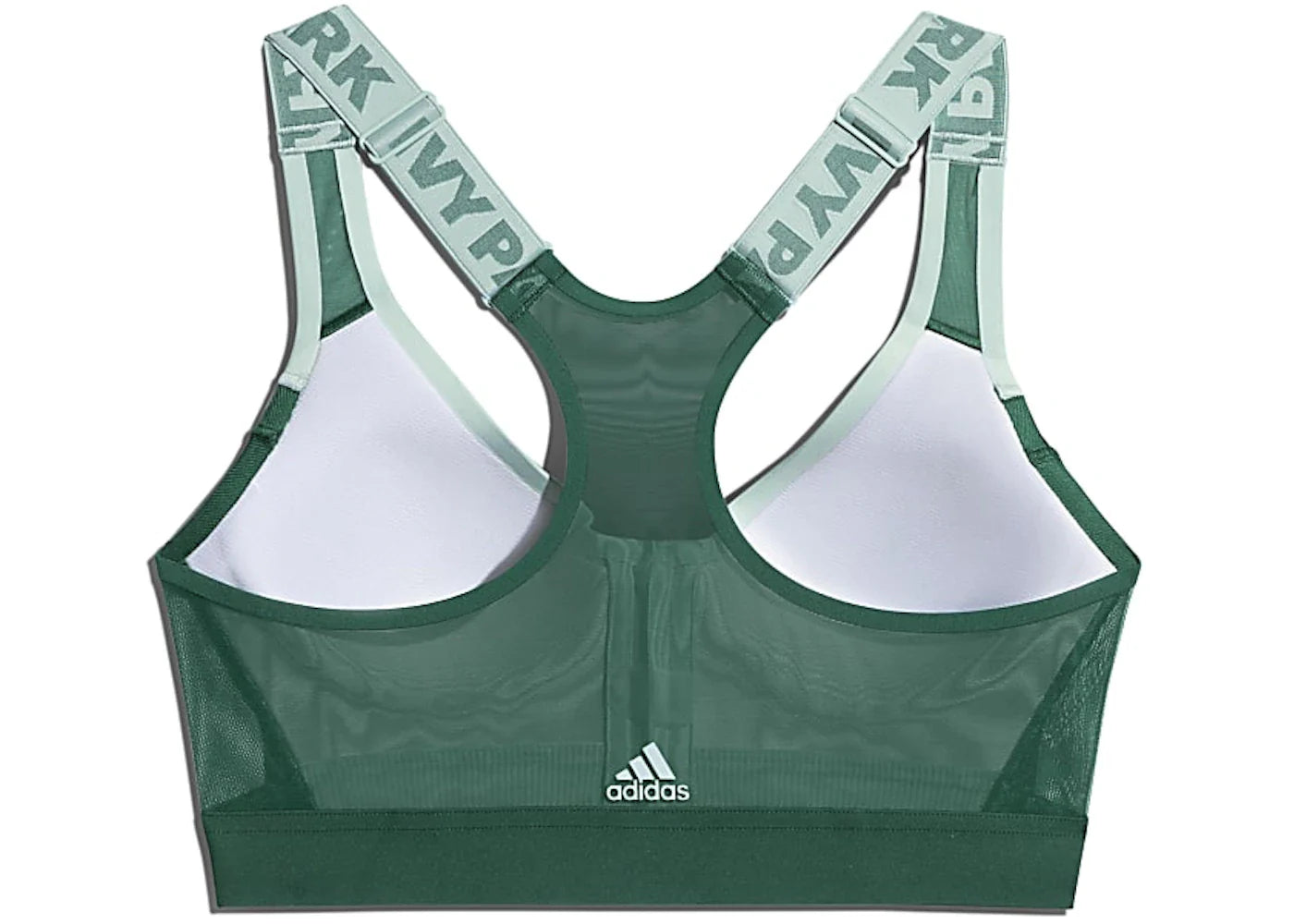 adidas Ivy Park Medium Support Zip Bra (Plus Size) Green Tint/Dark Green