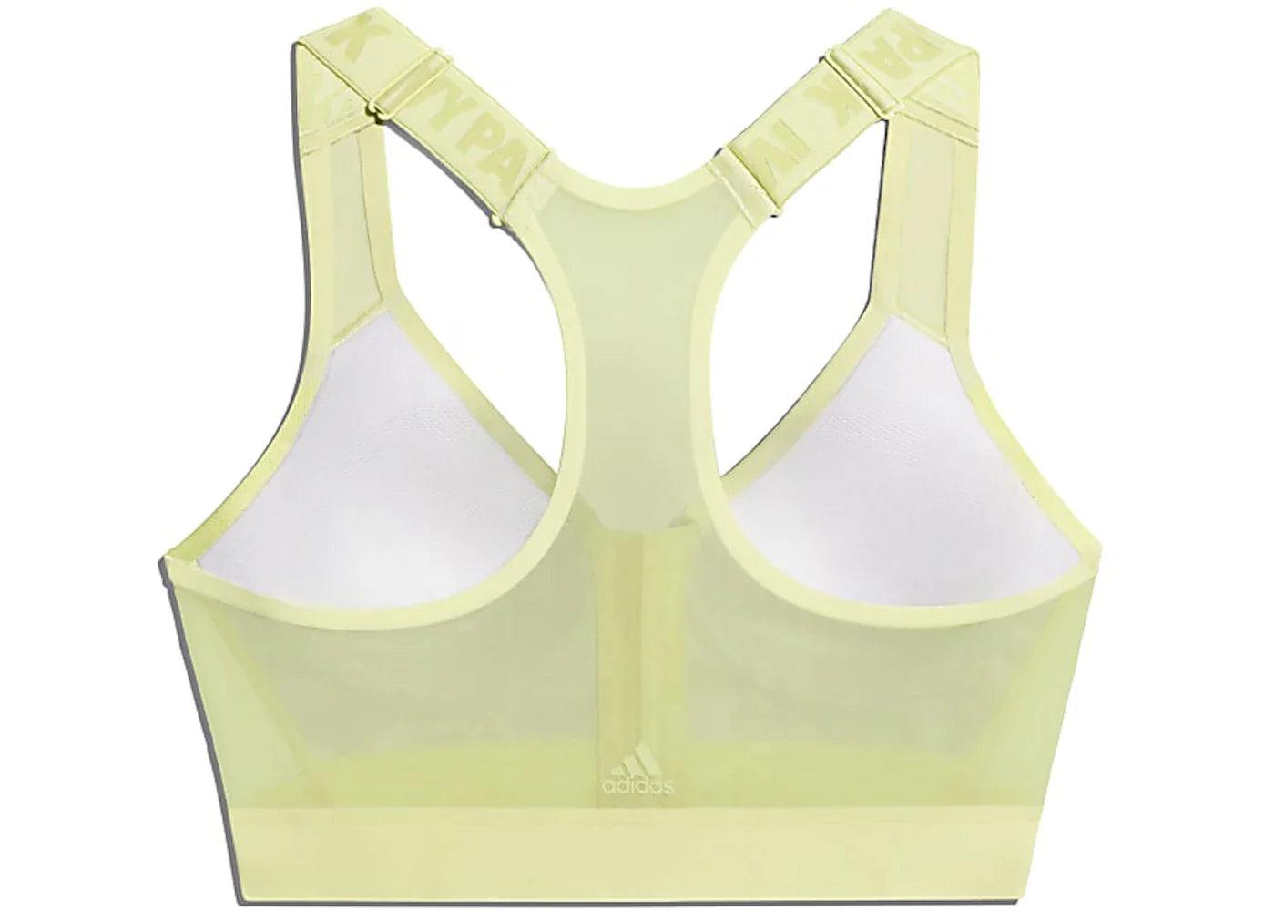 adidas Ivy Park Medium Support Zip Bra Yellow Tint