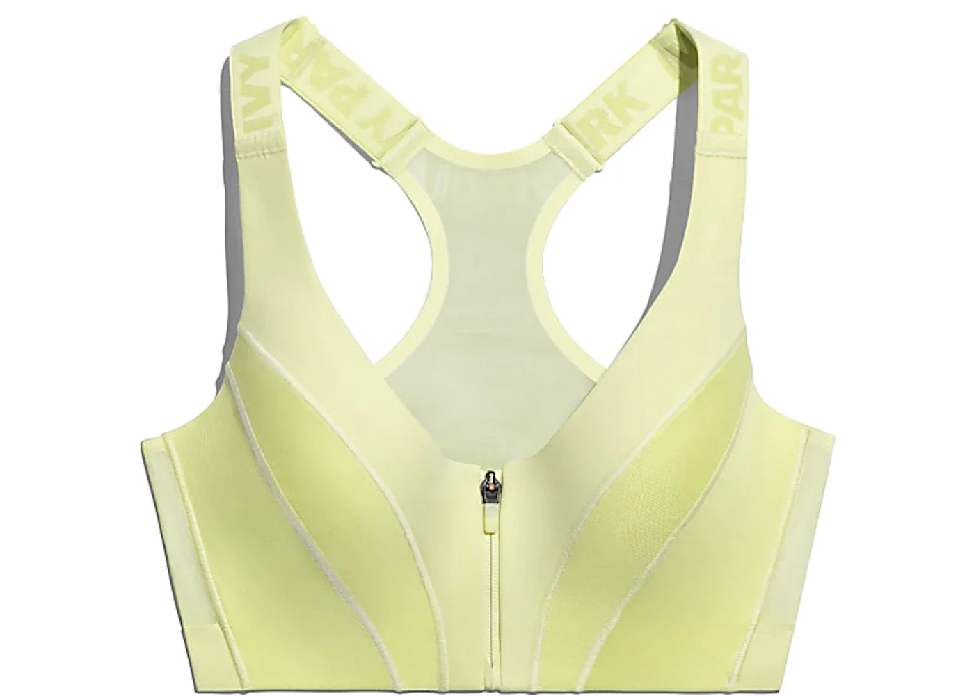 adidas Ivy Park Medium Support Zip Bra Yellow Tint