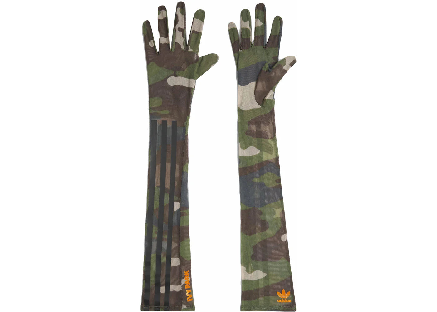 adidas Ivy Park Mesh Gloves Wild Pine/Solar Orange