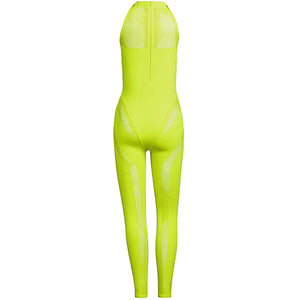 adidas Ivy Park Mesh Knit Catsuit Catsuit Solar Yellow