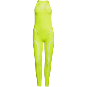 adidas Ivy Park Mesh Knit Catsuit Catsuit Solar Yellow