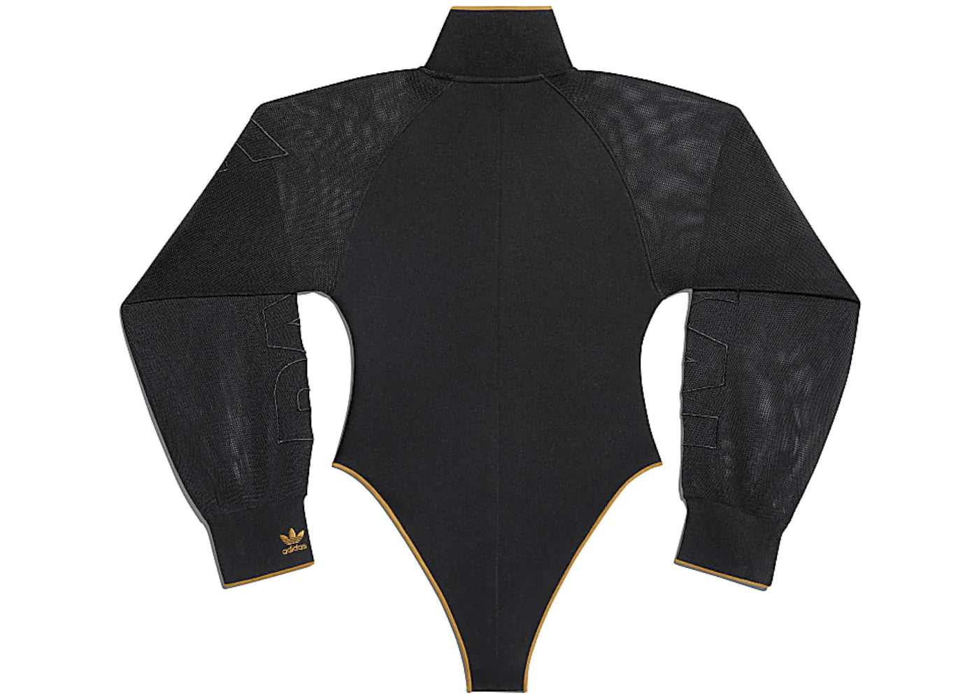 adidas Ivy Park Mesh Sleeve Bodysuit (Plus Size) Black/Mesa