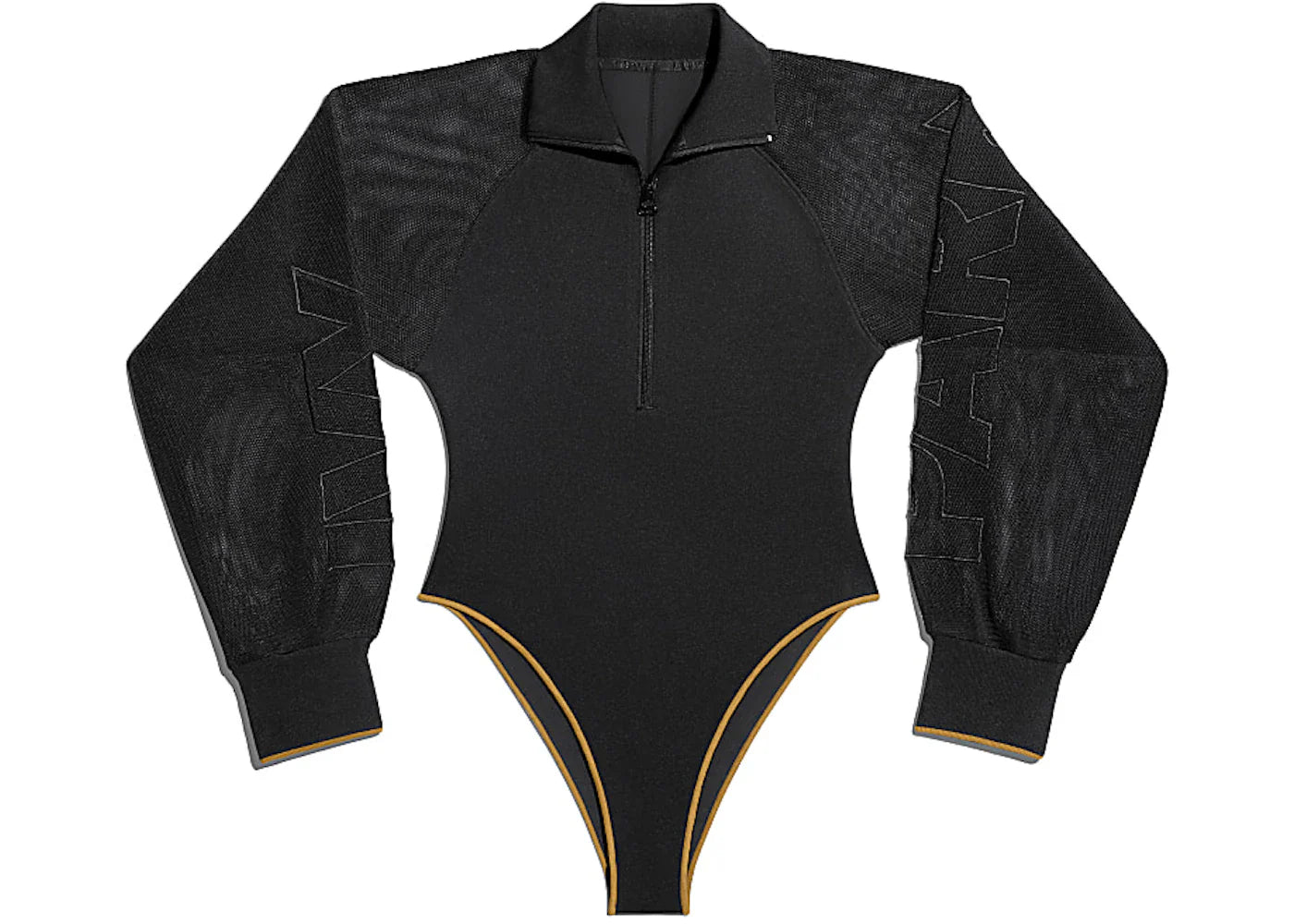 adidas Ivy Park Mesh Sleeve Bodysuit (Plus Size) Black/Mesa