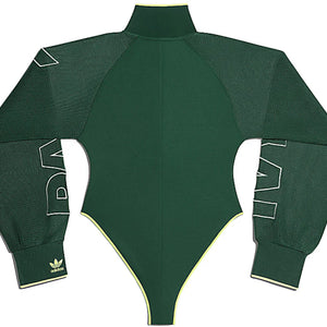 adidas Ivy Park Mesh Sleeve Bodysuit (Plus Size) Dark Green