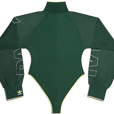 adidas Ivy Park Mesh Sleeve Bodysuit (Plus Size) Dark Green