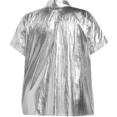 adidas Ivy Park Metallic Shirt (Plus Size) Silver Metallic