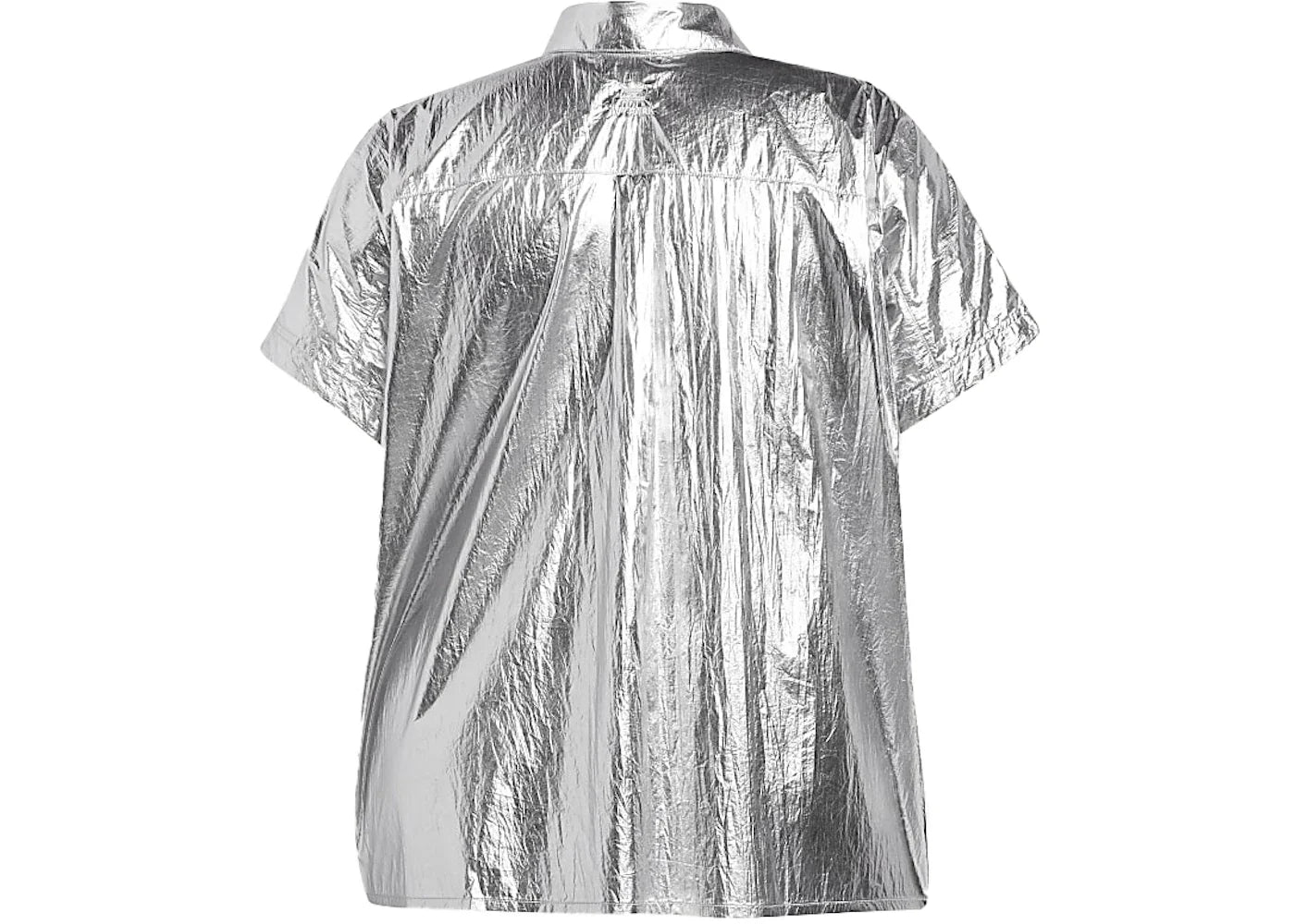 adidas Ivy Park Metallic Shirt (Plus Size) Silver Metallic