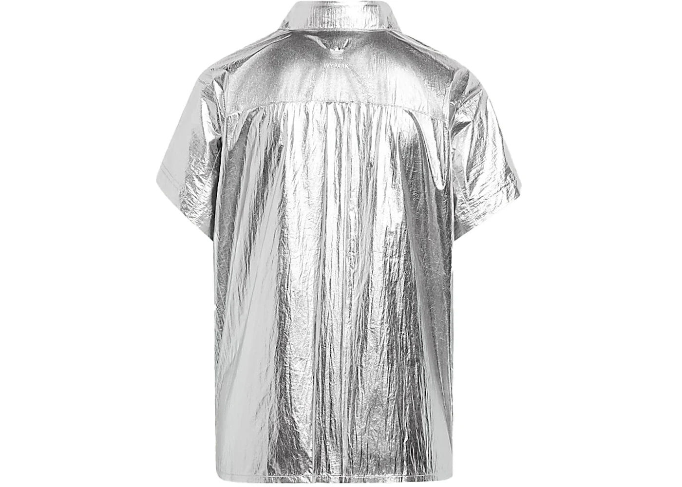 adidas Ivy Park Metallic Shirt Silver Metallic