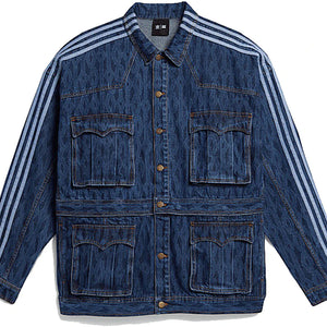 adidas Ivy Park Monogram Denim Denim Track Jacket (All Gender) Dark Denim