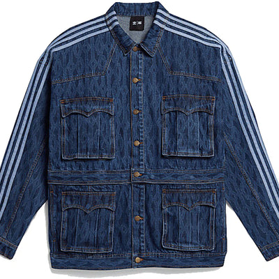 adidas Ivy Park Monogram Denim Denim Track Jacket (All Gender) Dark Denim