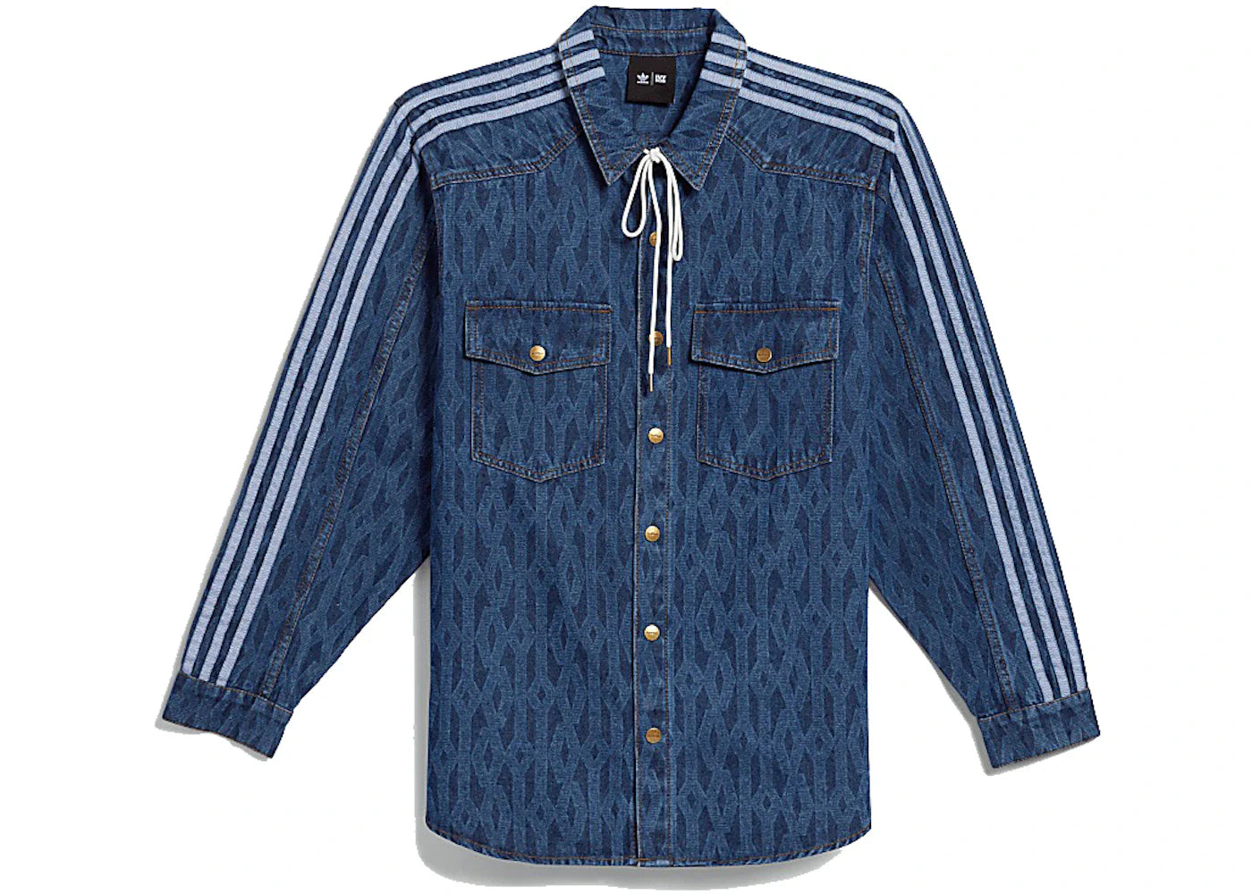 adidas Ivy Park Monogram Denim Shirt (All Gender) Dark Denim