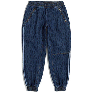 adidas Ivy Park Monogram Denim Track Pants (All Gender) Dark Denim