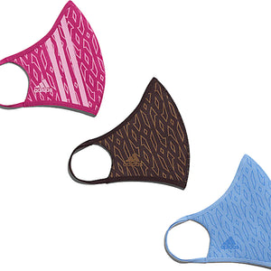 adidas Ivy Park Monogram Face Covers (3-Pack) Bold Pink/Night Red/Light Blue