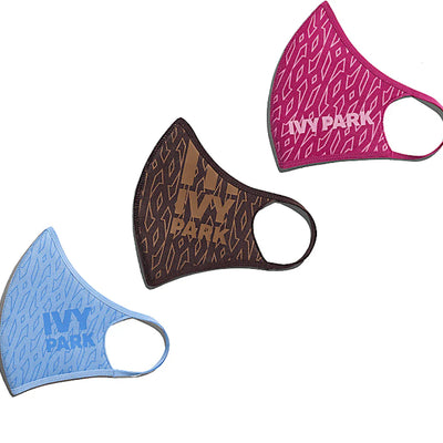 adidas Ivy Park Monogram Face Covers (3-Pack) Bold Pink/Night Red/Light Blue