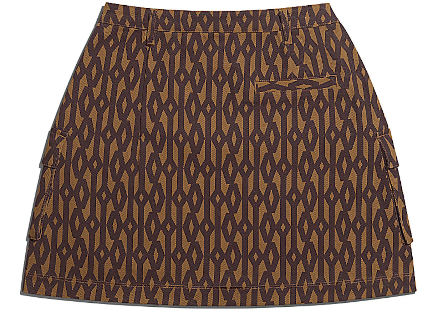 adidas Ivy Park Monogram Skirt Wild Brown/Night Red