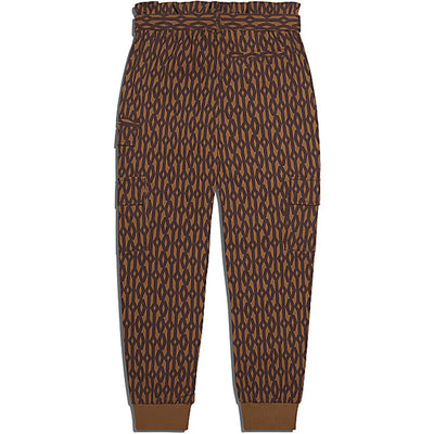 adidas Ivy Park Monogram Zipper Pants Wild Brown/Night Red