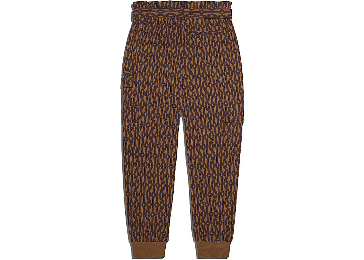 adidas Ivy Park Monogram Zipper Pants Wild Brown/Night Red