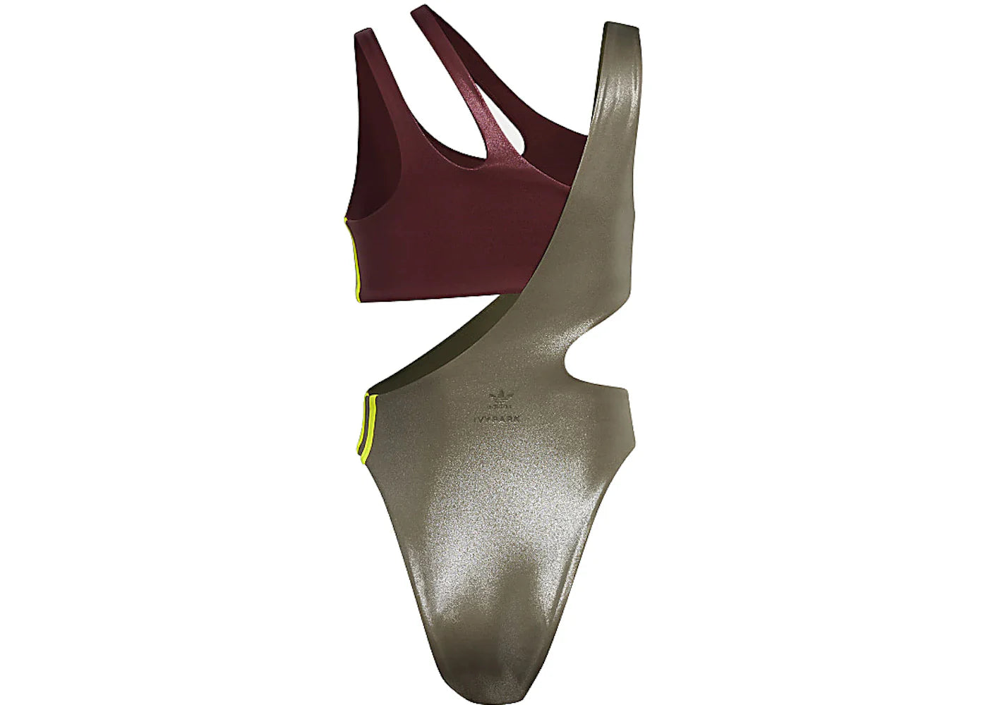 adidas Ivy Park One-Piece Cutout Swimsuit Shadow Red/Medium Dark Khaki