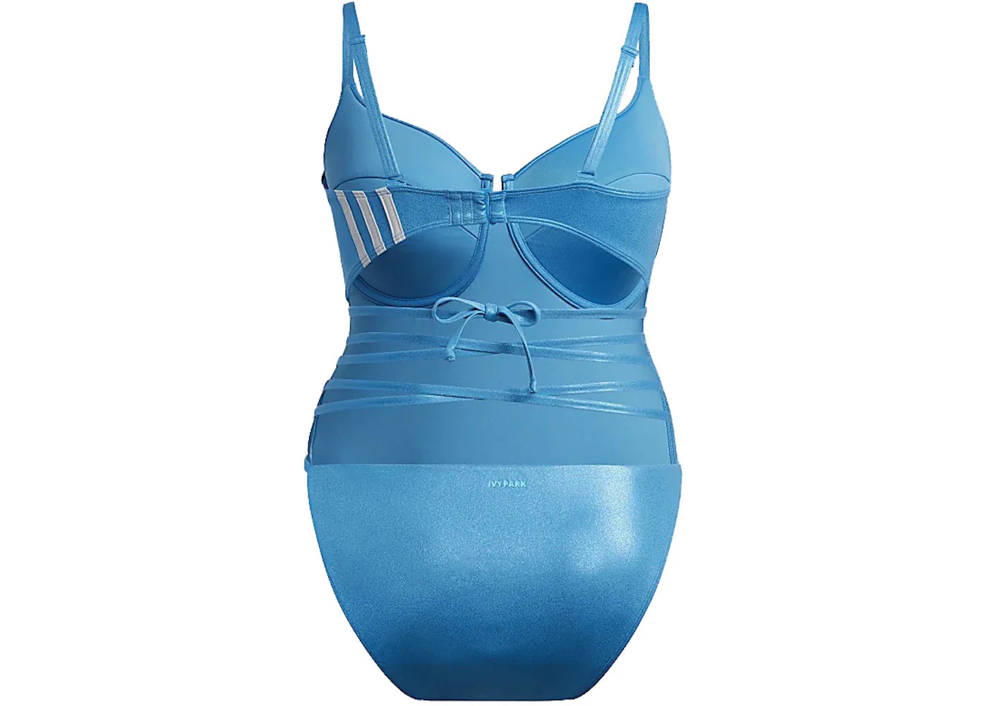 adidas Ivy Park One-Piece Swimsuit (Plus Size) Shock Cyan