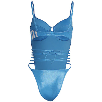 adidas Ivy Park One-Piece Swimsuit Shock Cyan