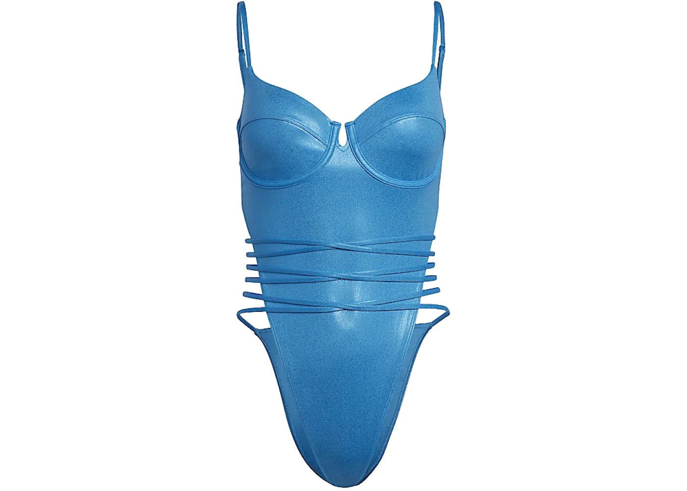 adidas Ivy Park One-Piece Swimsuit Shock Cyan
