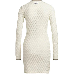 adidas Ivy Park Open Mesh Long Sleeve Mini Dress Off-White