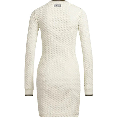 adidas Ivy Park Open Mesh Long Sleeve Mini Dress Off-White