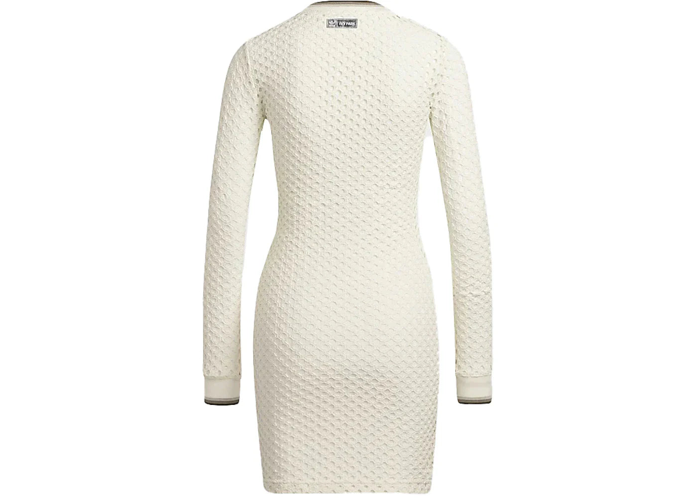 adidas Ivy Park Open Mesh Long Sleeve Mini Dress Off-White