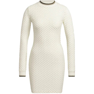 adidas Ivy Park Open Mesh Long Sleeve Mini Dress Off-White