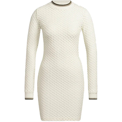 adidas Ivy Park Open Mesh Long Sleeve Mini Dress Off-White