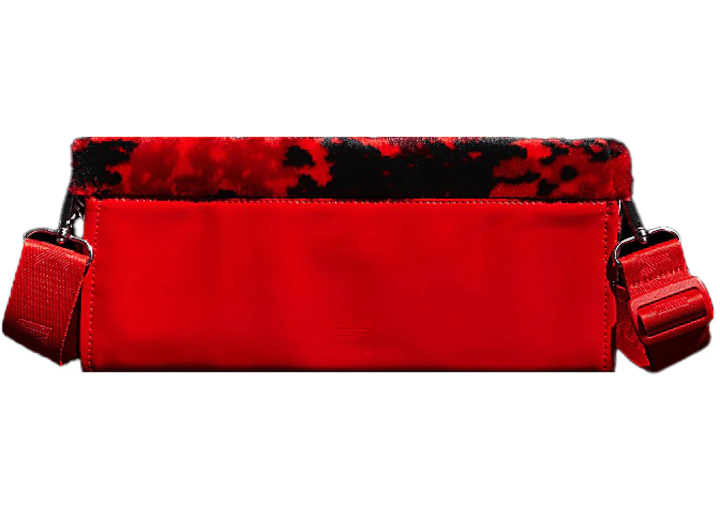 adidas Ivy Park Printed Faux Fur Envelope Clutch Red