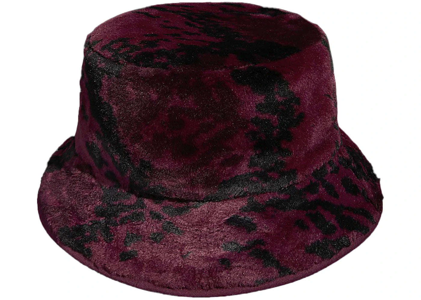 adidas Ivy Park Printed Faux Fur Reversible Bucket Hat Cherry Wood
