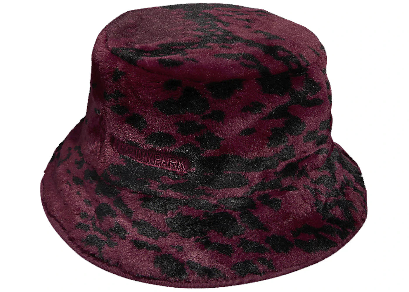 adidas Ivy Park Printed Faux Fur Reversible Bucket Hat Cherry Wood