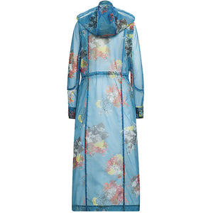 adidas Ivy Park Printed Organza Jacket Crystal AOP/Shock Cyan