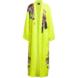 adidas Ivy Park Printed Satin Robe (All Gender) Solar Yellow
