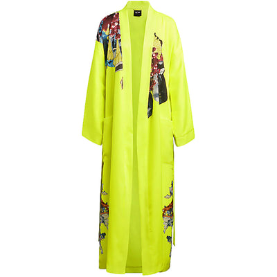 adidas Ivy Park Printed Satin Robe (All Gender) Solar Yellow