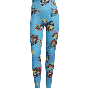 adidas Ivy Park Printed Tights Crystal AOP/Shock Cyan