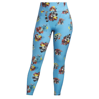 adidas Ivy Park Printed Tights (Plus Size) Crystal AOP/Shock Cyan