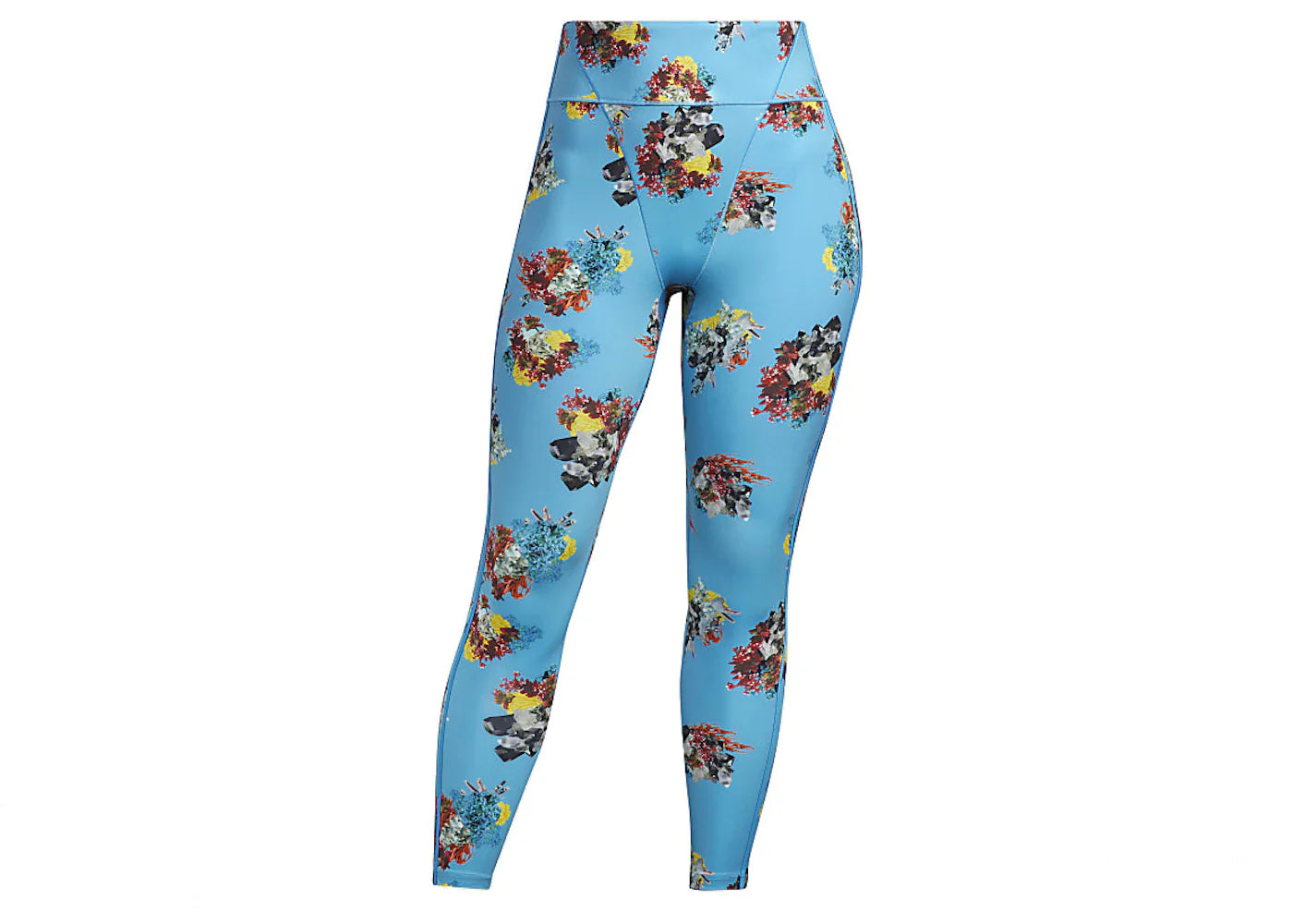 adidas Ivy Park Printed Tights (Plus Size) Crystal AOP/Shock Cyan