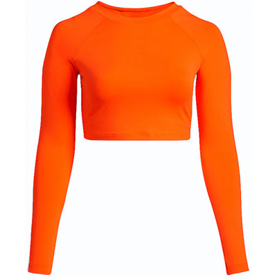 adidas Ivy Park Rash Guard Top (Plus Size) Solar Orange