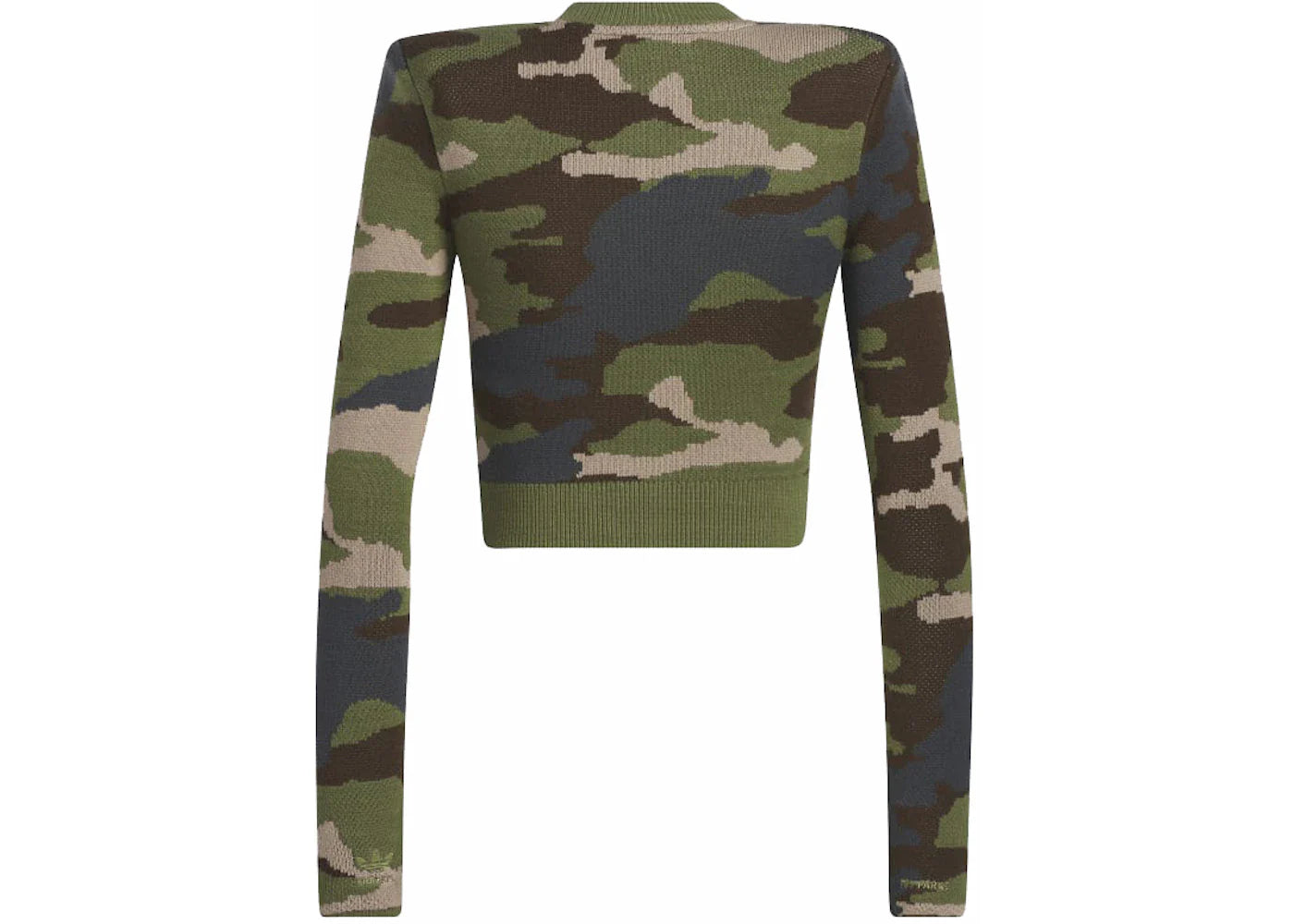 adidas Ivy Park Ribbed Long Sleeve Top AOP Camo