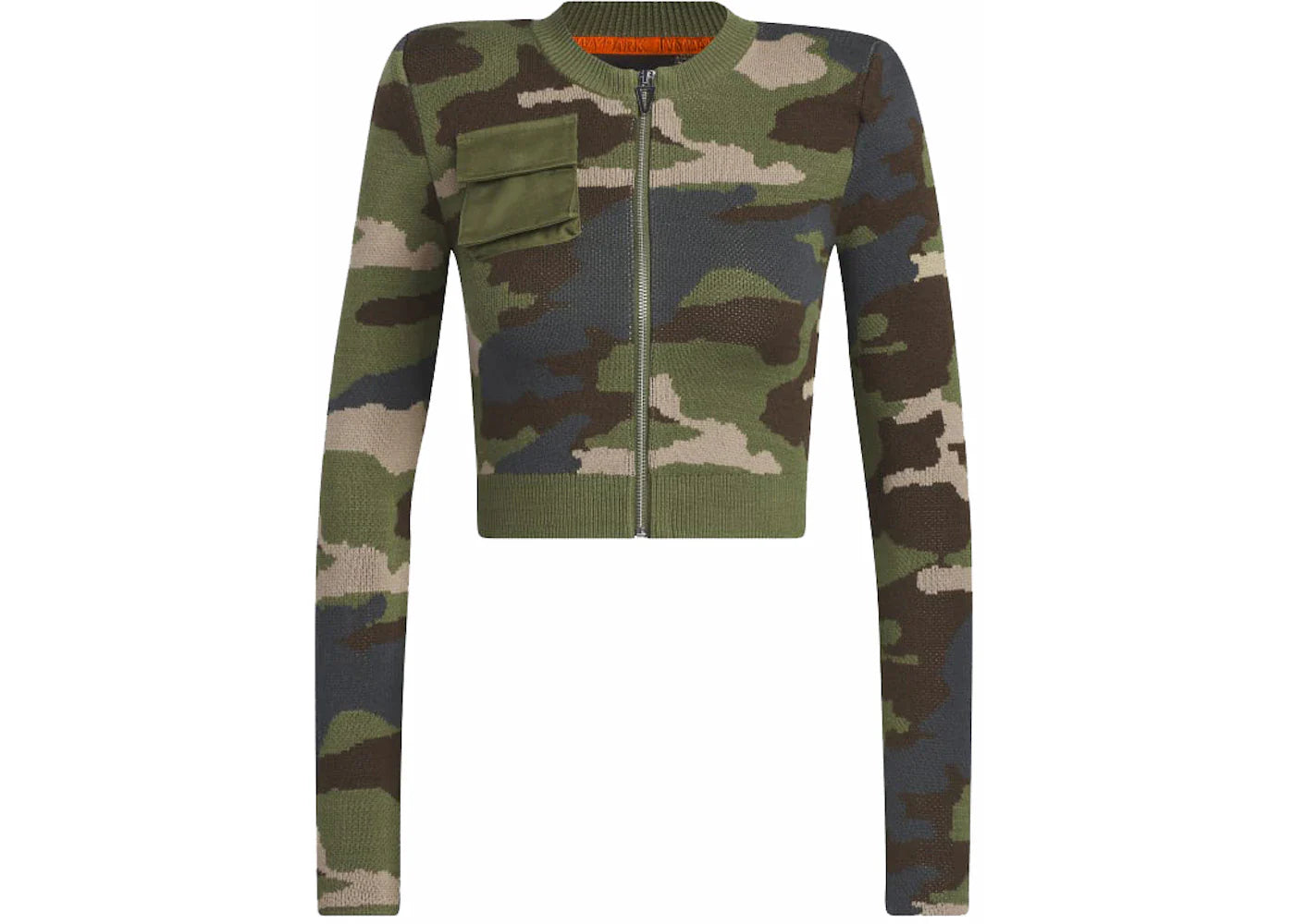 adidas Ivy Park Ribbed Long Sleeve Top AOP Camo