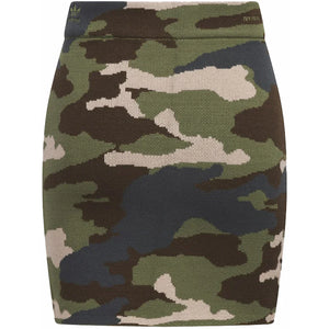 adidas Ivy Park Ribbed Skirt AOP Camo