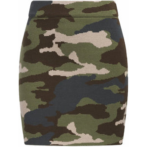adidas Ivy Park Ribbed Skirt AOP Camo